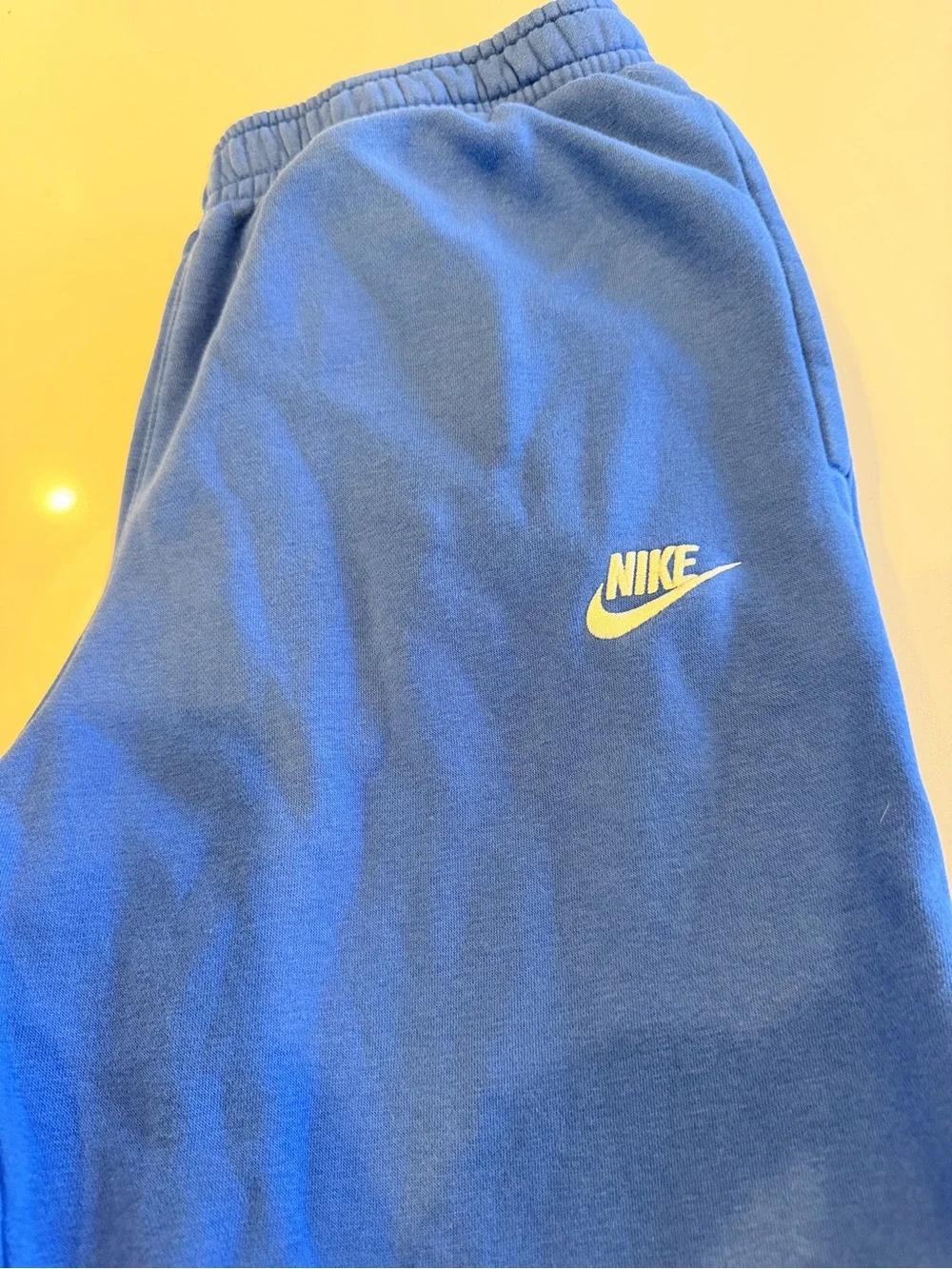Nike Royal Blue Sweatpants with white Logo